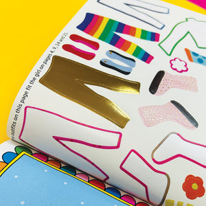 Rachel Ellen - Grl Pwr Sticker Scene Colouring and Activity Book