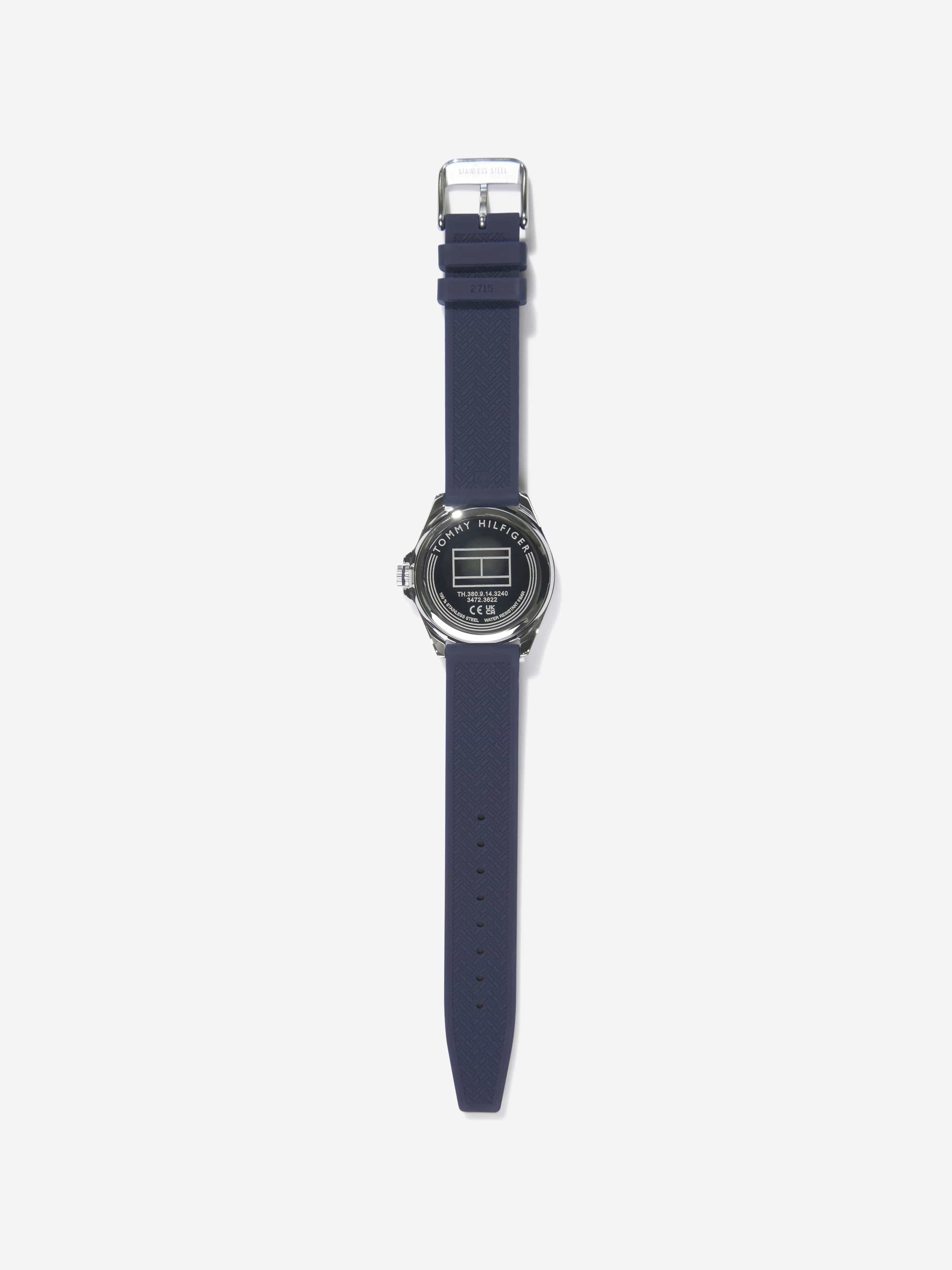 Tommy Hilfiger Boys Logo Strap Watch in Navy-34mm (One Size)