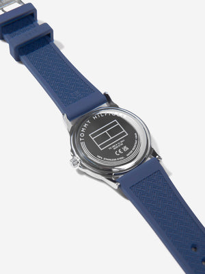 Tommy Hilfiger Boys Silicone Strap Watch in Navy 34mm (One Size)