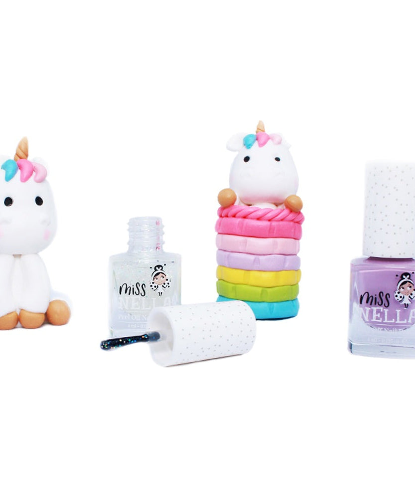 Miss Nella - Confetti Clouds: Glitter Top Coat Peelable Nail Polish