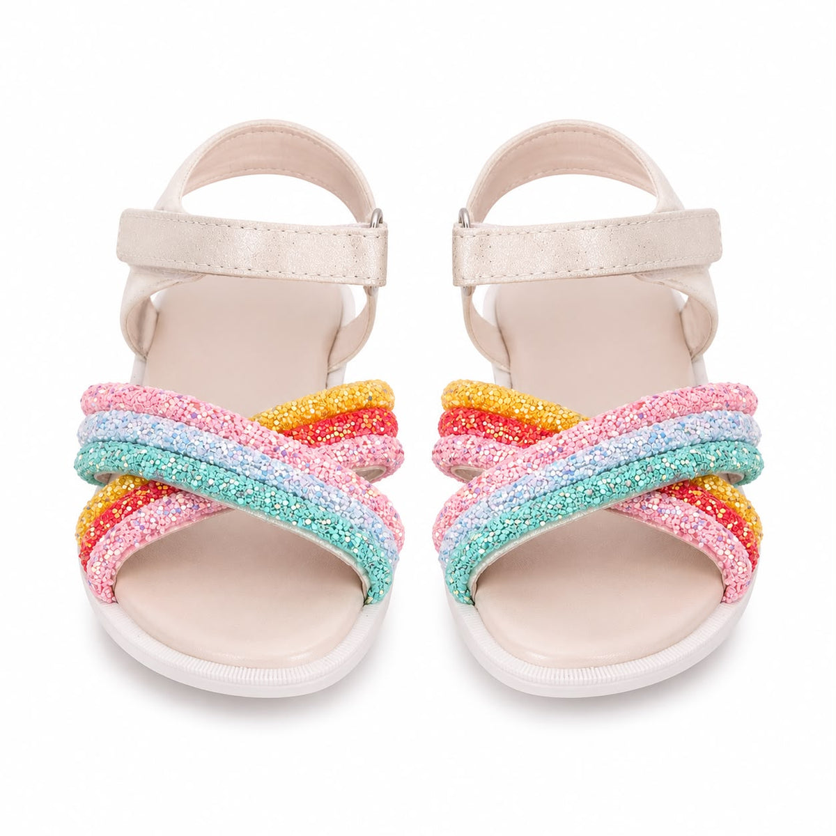 Monsoon - Girls' Glittery Detail Sandals (Display Item)