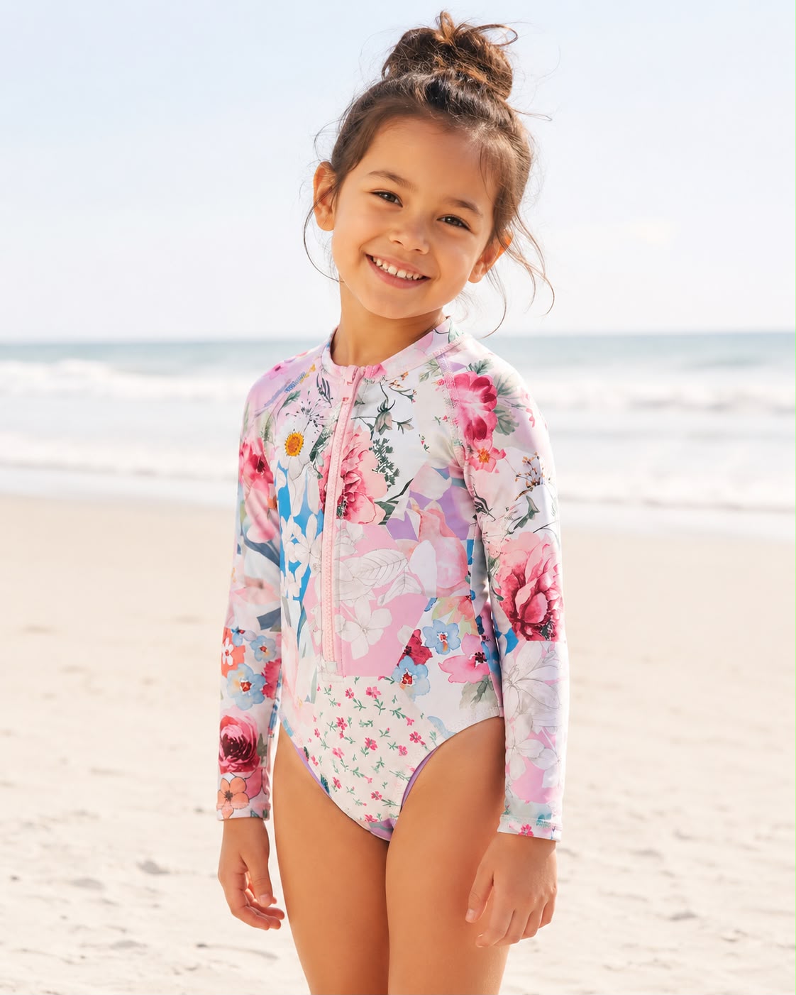 Next - Girls' Long-Sleeved Swimsuit
