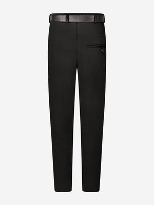 Zeco Boys School Senior Standard Fit Trousers - Extra Long Leg in Black