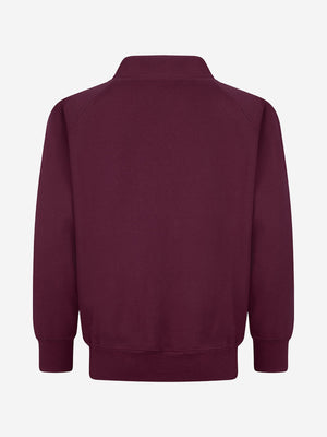 Zeco Kids School Sweatshirt Cardigan in Maroon