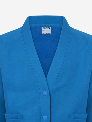 Zeco Kids School Sweatshirt Cardigan in Blue