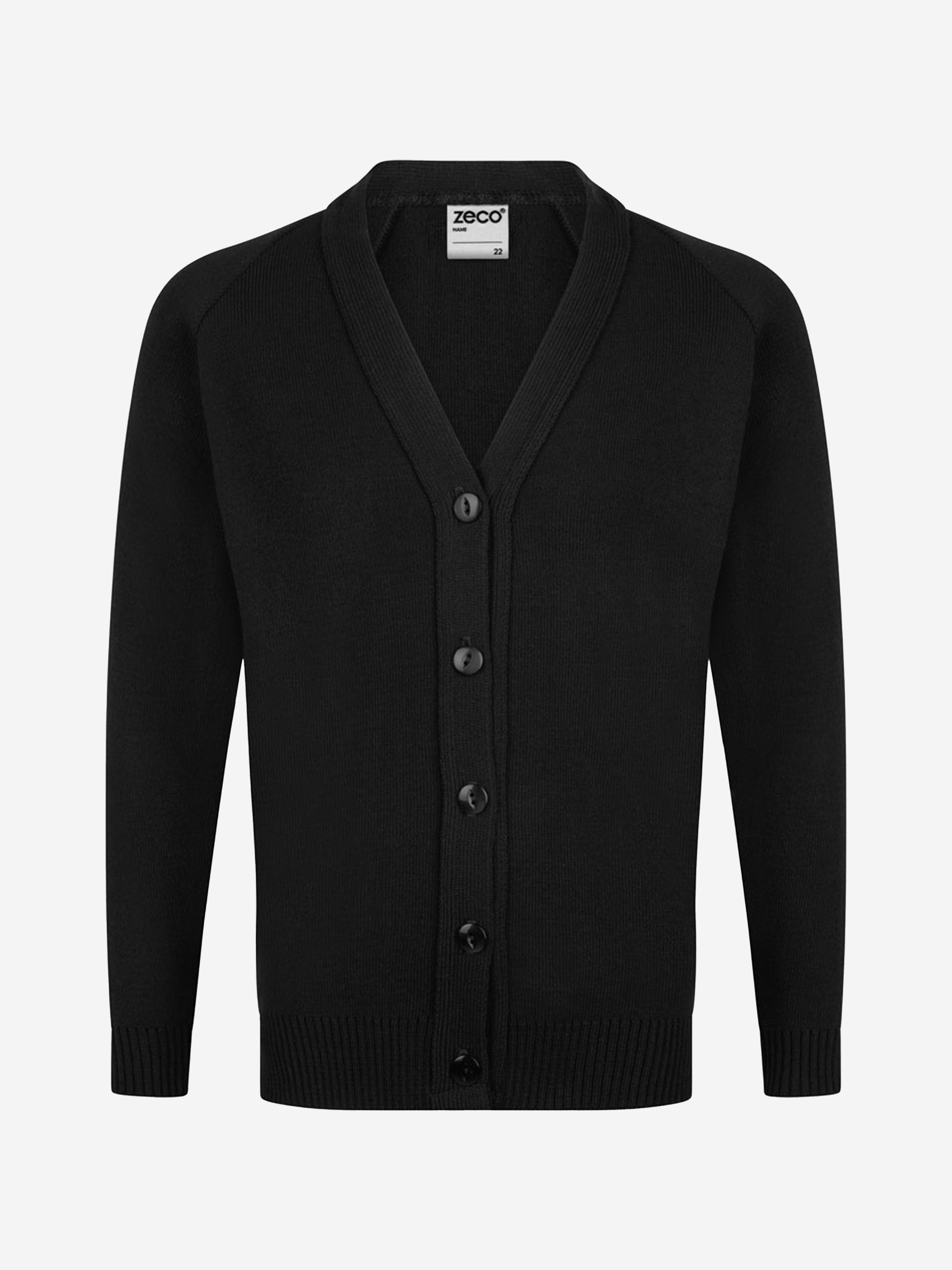 Zeco Kids School Knitted Cardigan in Black