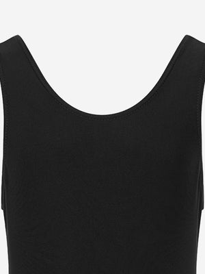 Zeco Girls School Elastane Swimming Costume in Black
