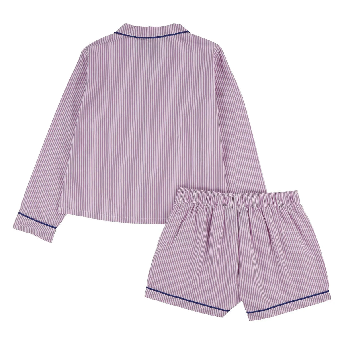 Ralph Lauren - Striped Logo Shirt and Shorts Pajama Set | Rosewood