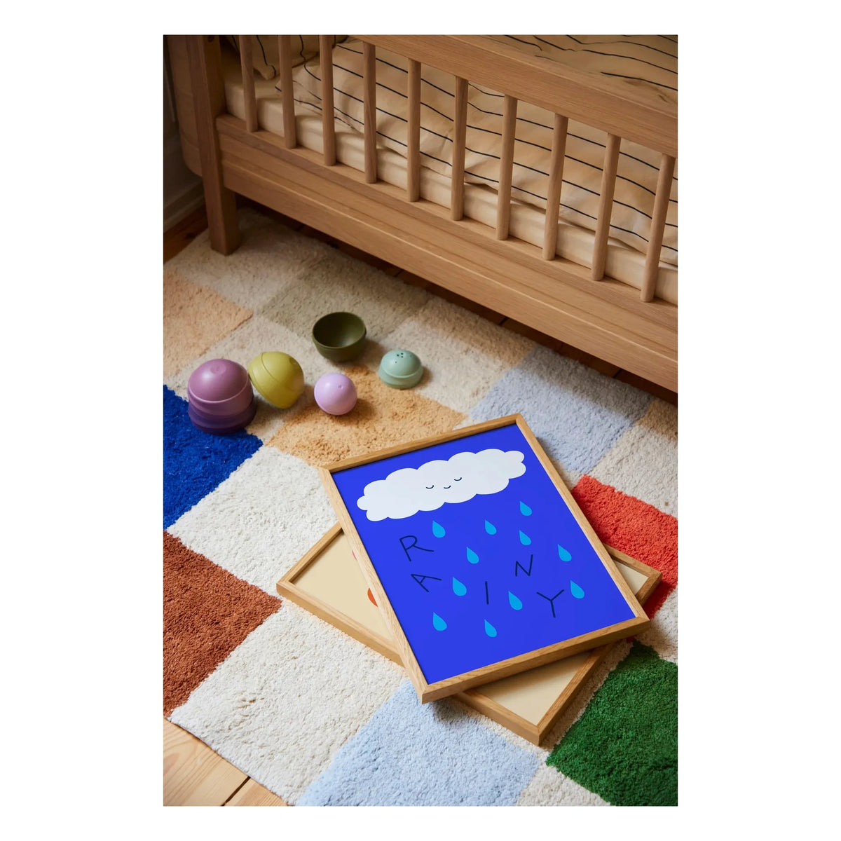 Mado - Rainy Poster | Blue