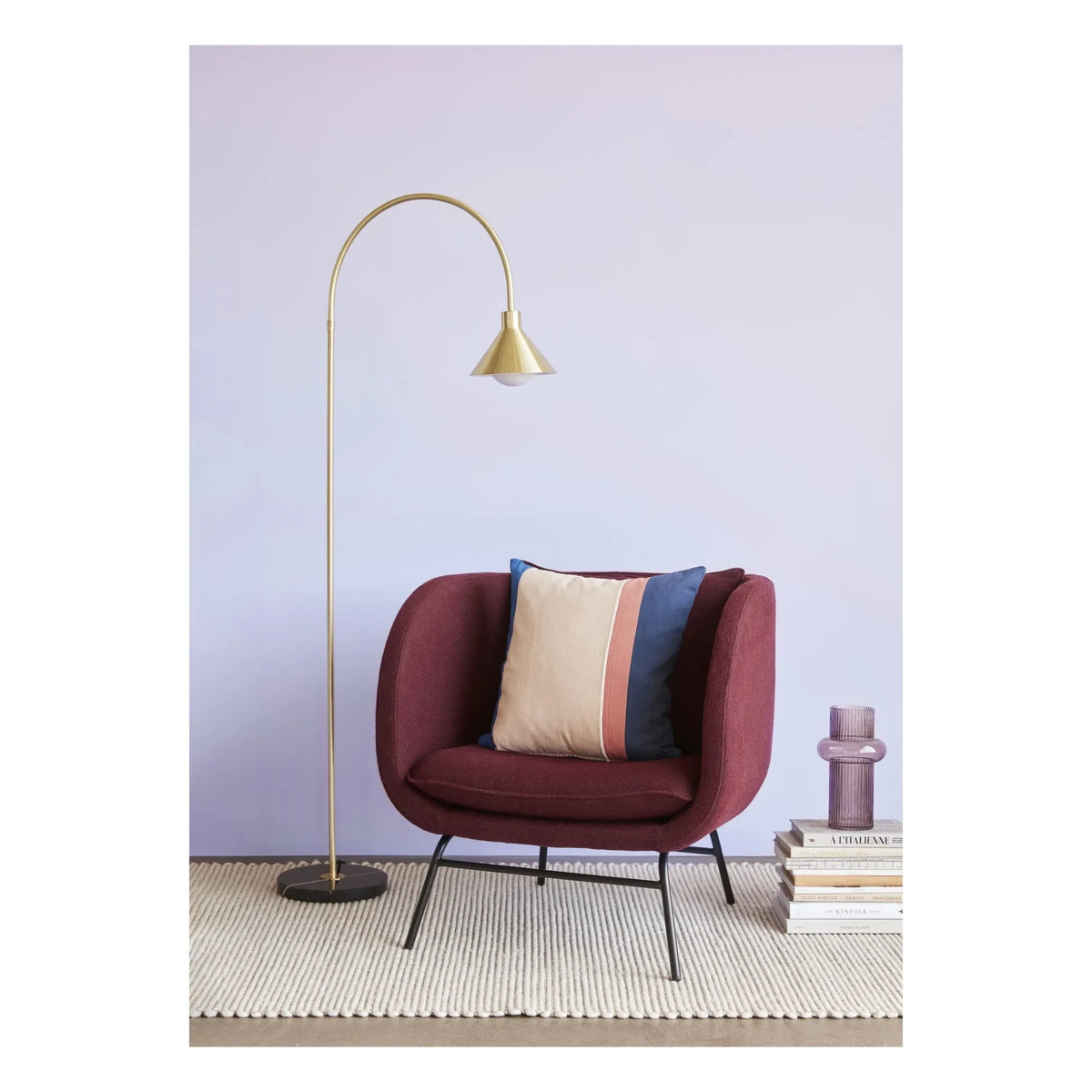 Hübsch - Brass Floor Lamp