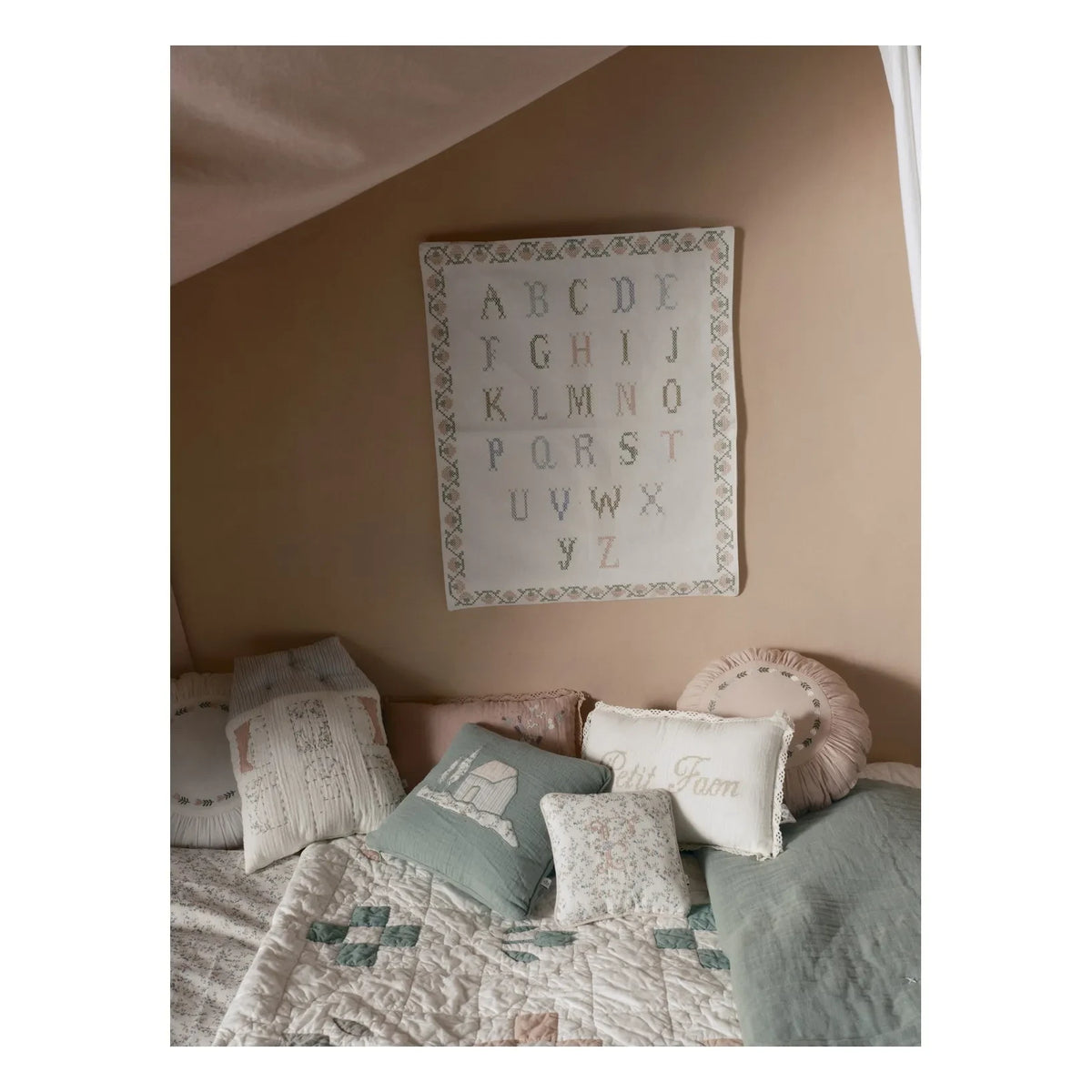 Editions Aimable - Maison Hector pillow | Dark Green Gauze