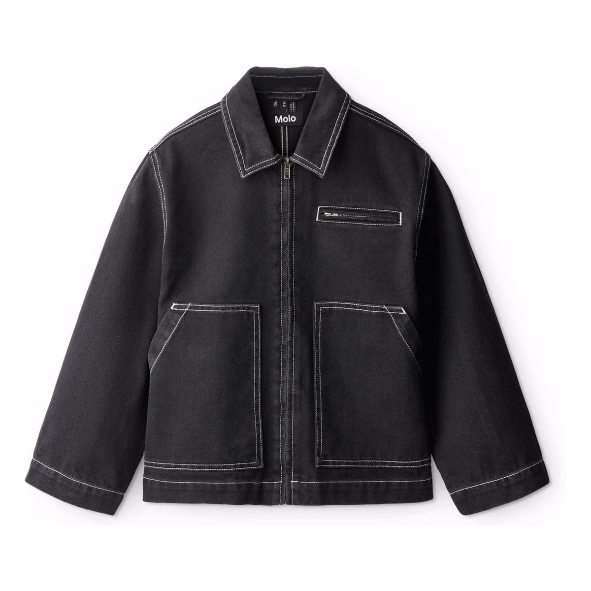 Molo - Hetson Organic Cotton Denim Jacket | Black Denim