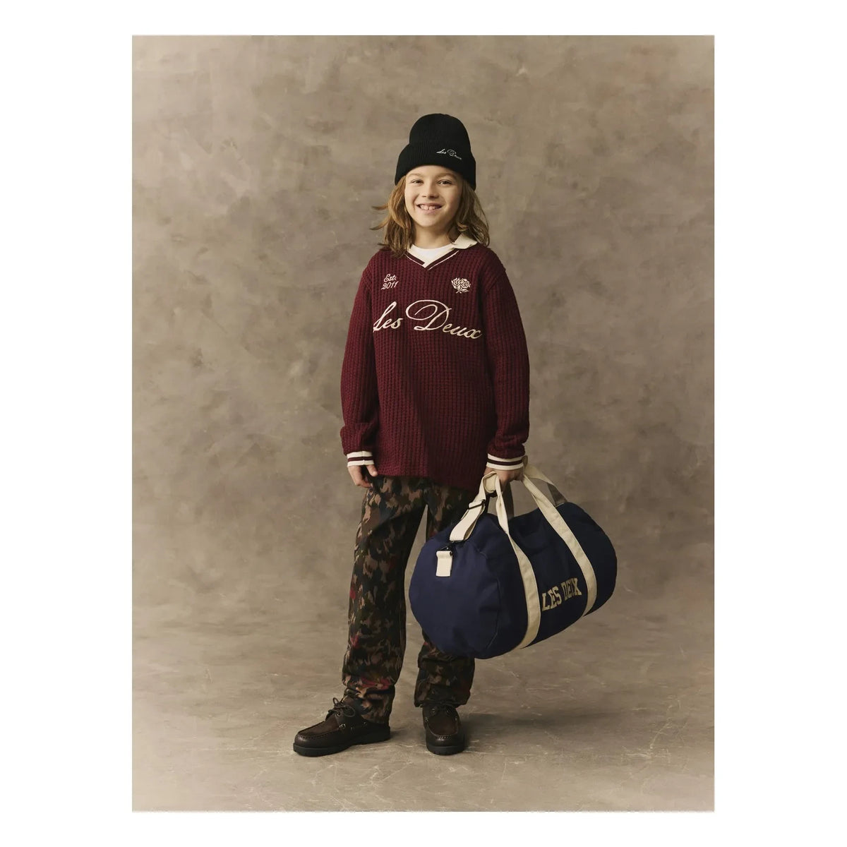 Les Deux - College Les Deux Organic Cotton Duffle Bag | Blue