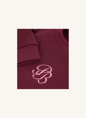 Petit Bateau - PB ruffled sweatshirt | Burgundy