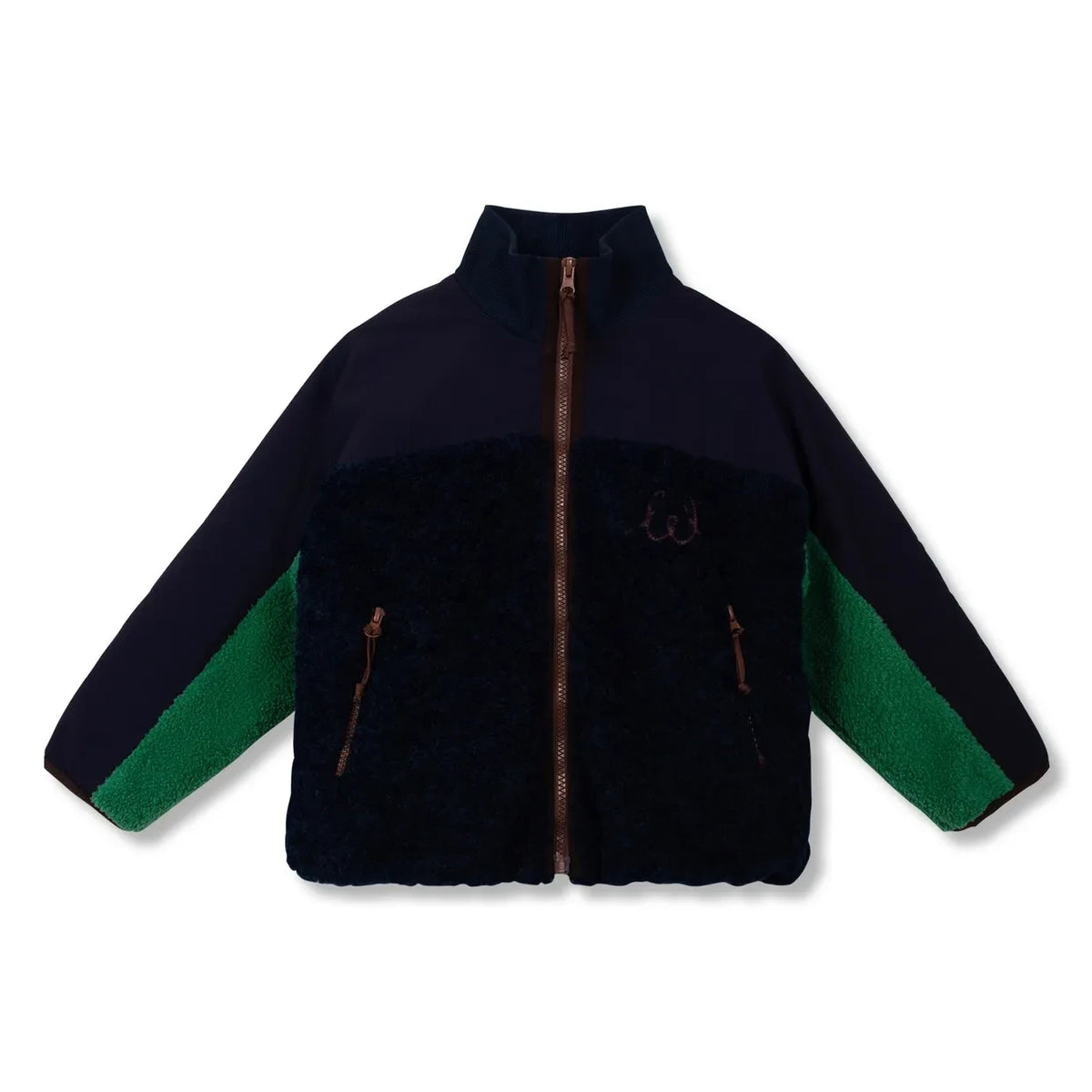 Wynken - Sherpa-Style Jacket | Navy