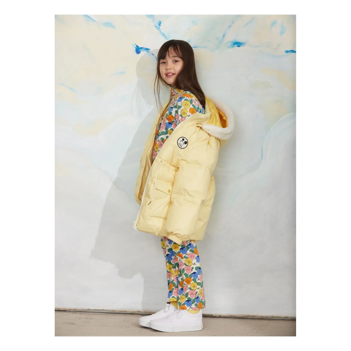 Mini Rodini - Organic Cotton Flared Pants | Ecru