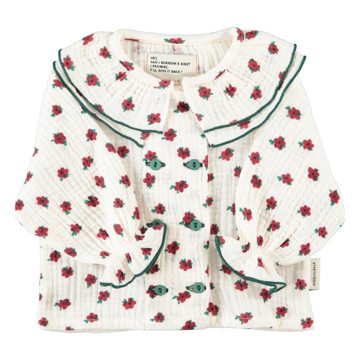 Piupiuchick - Organic Cotton Blouse | Ecru