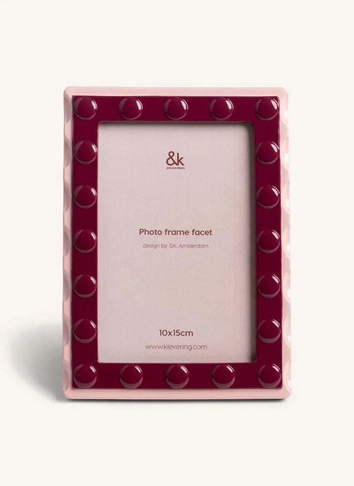 &Klevering - Facet Photo Frame | Fuchsia
