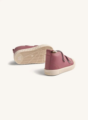 Wheat - Leo Leather Scratch-resistant Sneakers | Dusty Pink