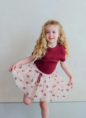 Mimi & Lula - Tutu Cerises Velvet | Beige