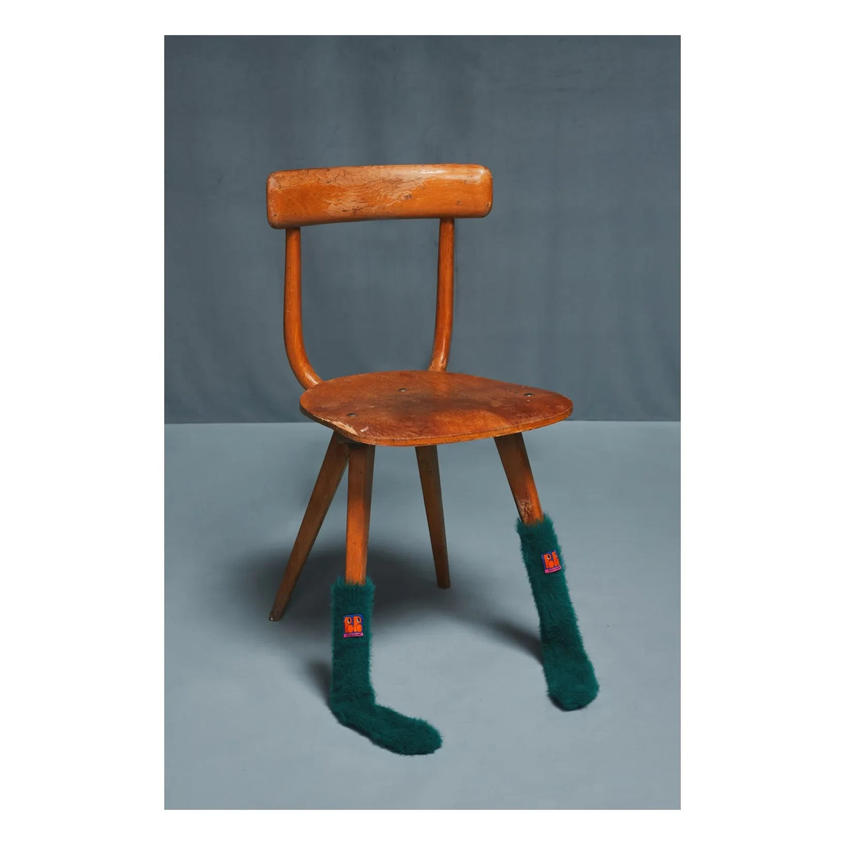 Bobo Choses - Tag Furry Socks | Forest Green