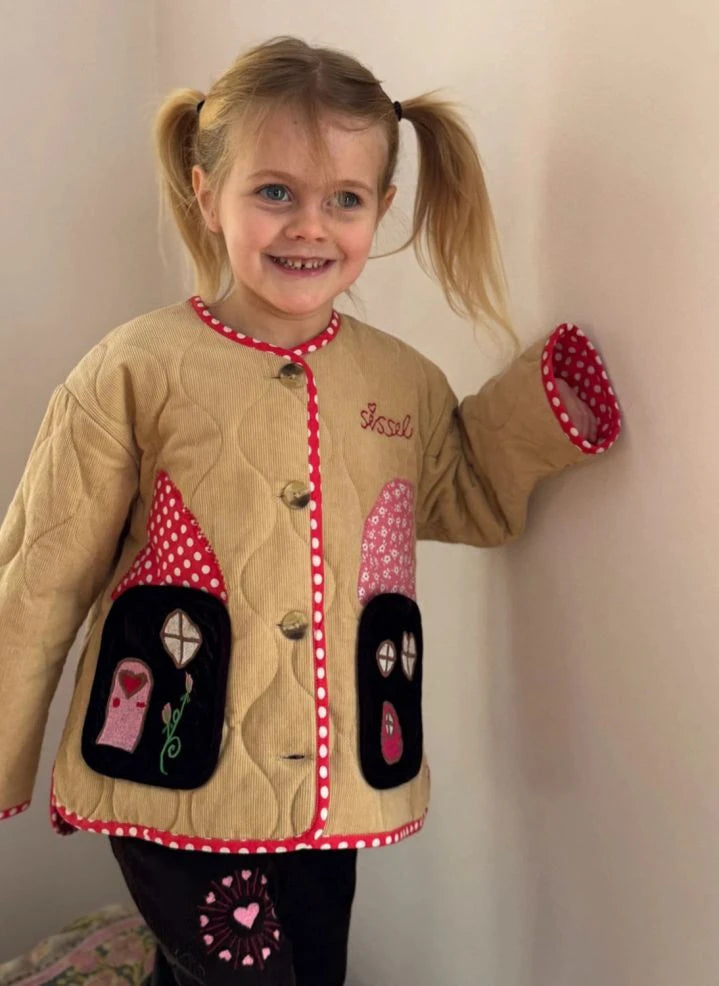 SISSEL EDELBO - Lou Champignons coat - Kids collection | Beige