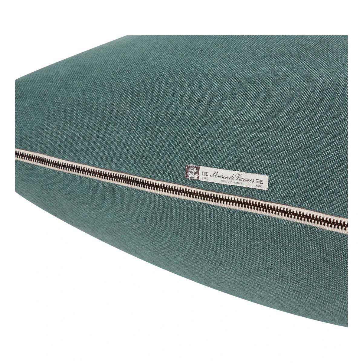 Maison de Vacances - Vice Versa Black Stripe Stone-Washed Linen Pillow | Ink