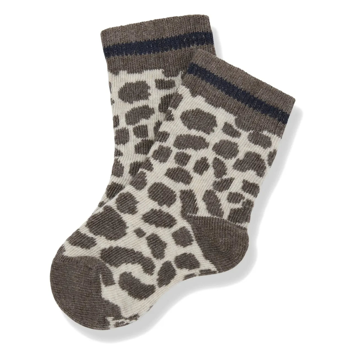 1+ in the family - Trieste Leopard Socks | Gray Brown