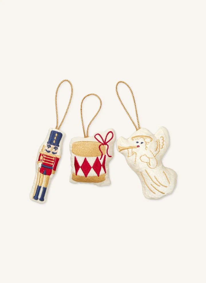 Cam Cam - Nutcracker Christmas Ornaments - Set of 3