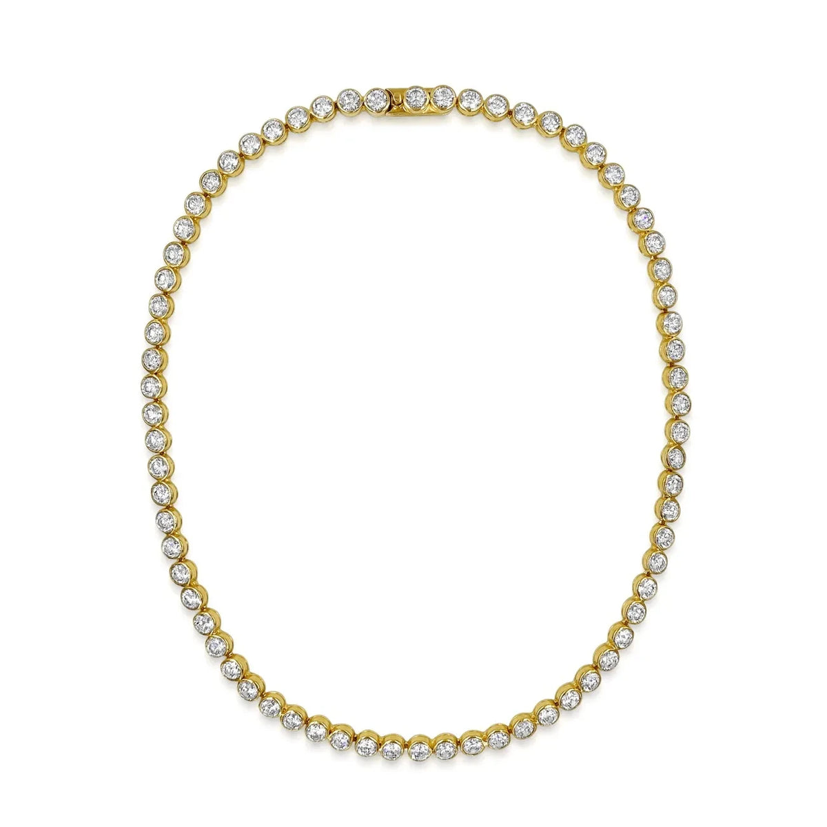 Daphine - Chris Tennis Necklace | Gold