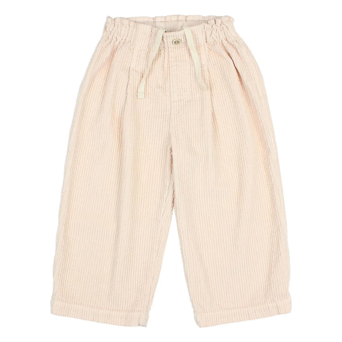 Búho - Gingham Velvet Trousers | Light Pink