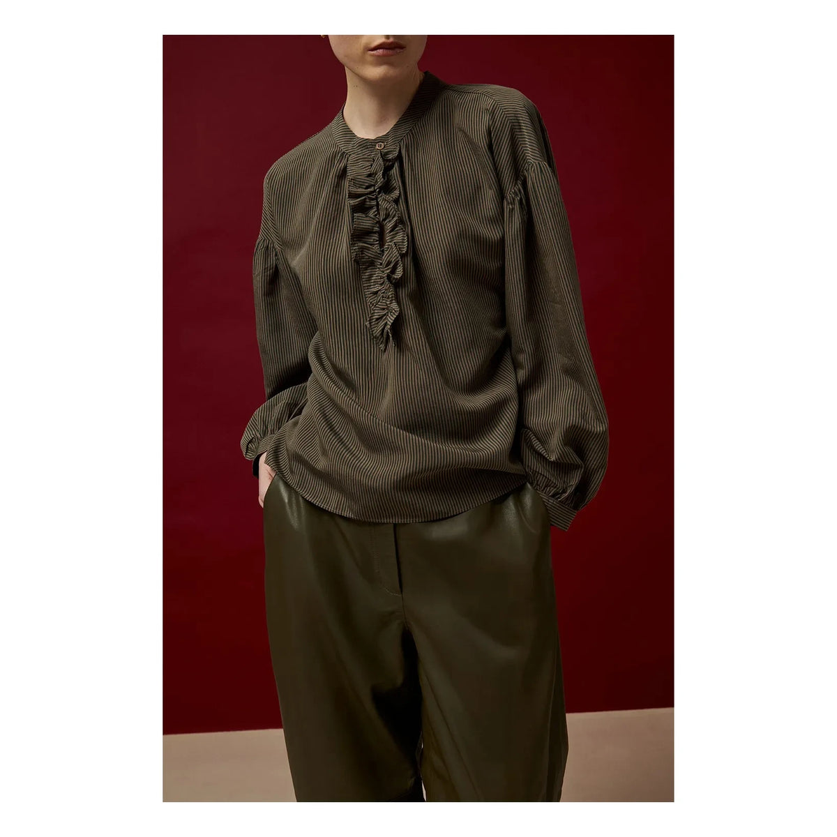 BELLEPIECE - Conrad Leather Pants | Bronze