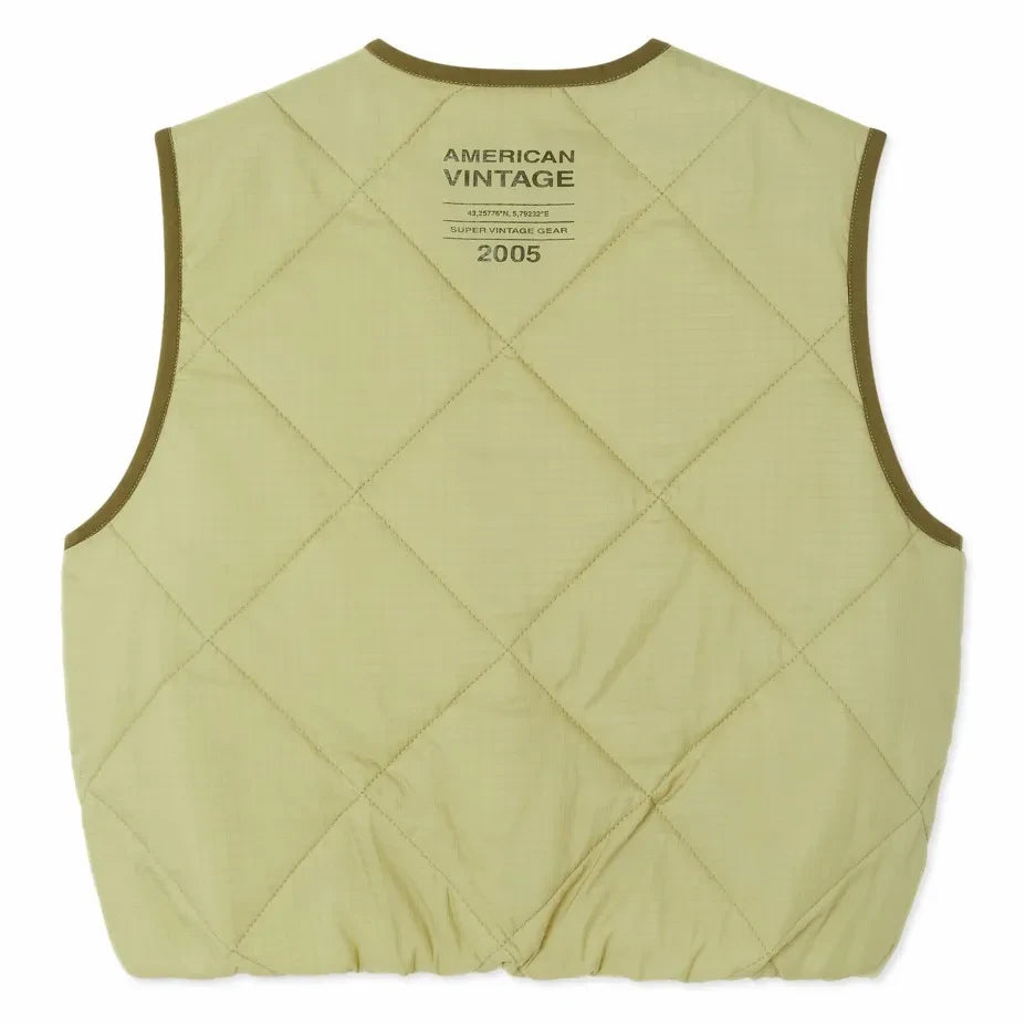 American Vintage - Yupibam Backless Vest, Made from Recycled Fibers | Light Green