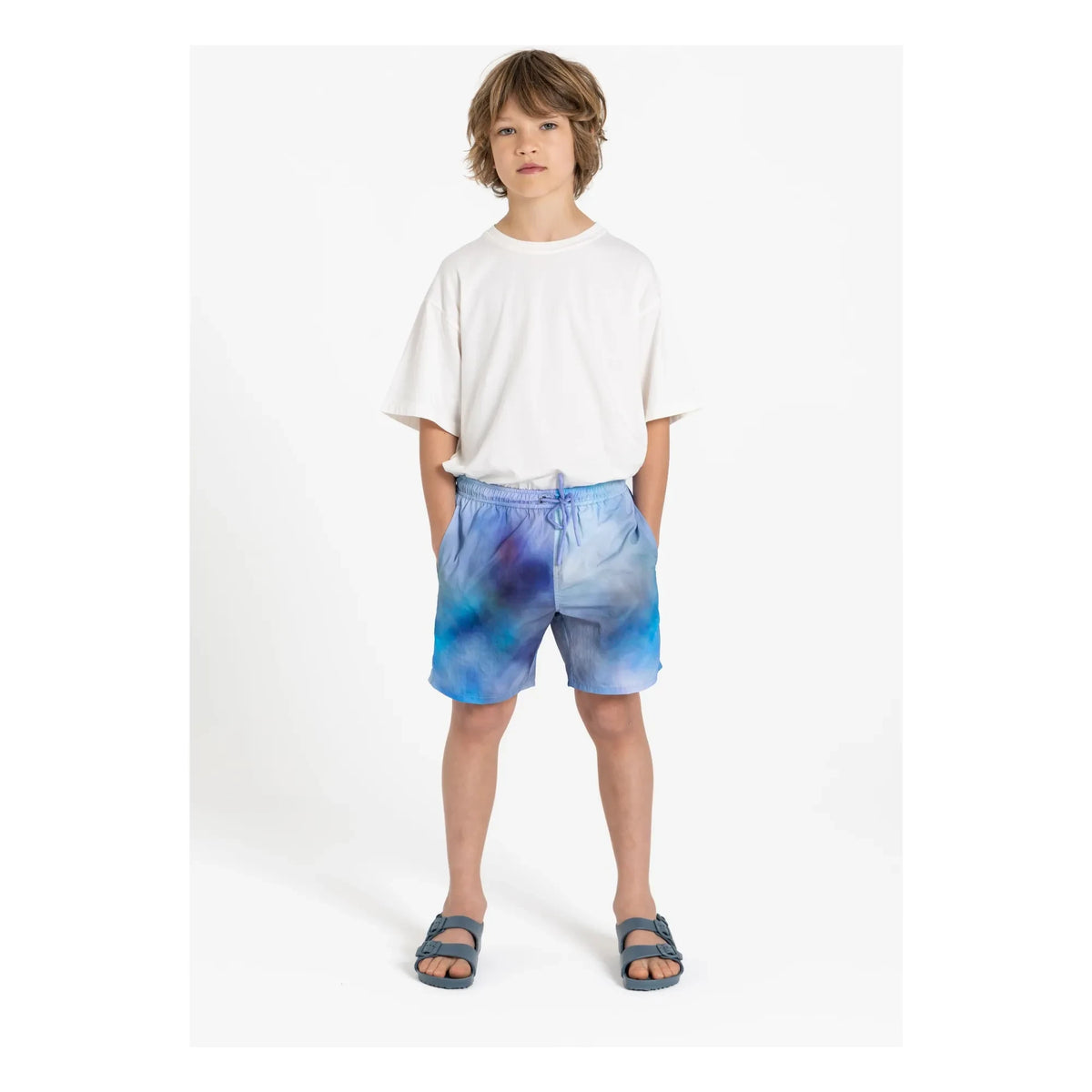 Hundred Pieces - Wave Swim Shorts | Light blue