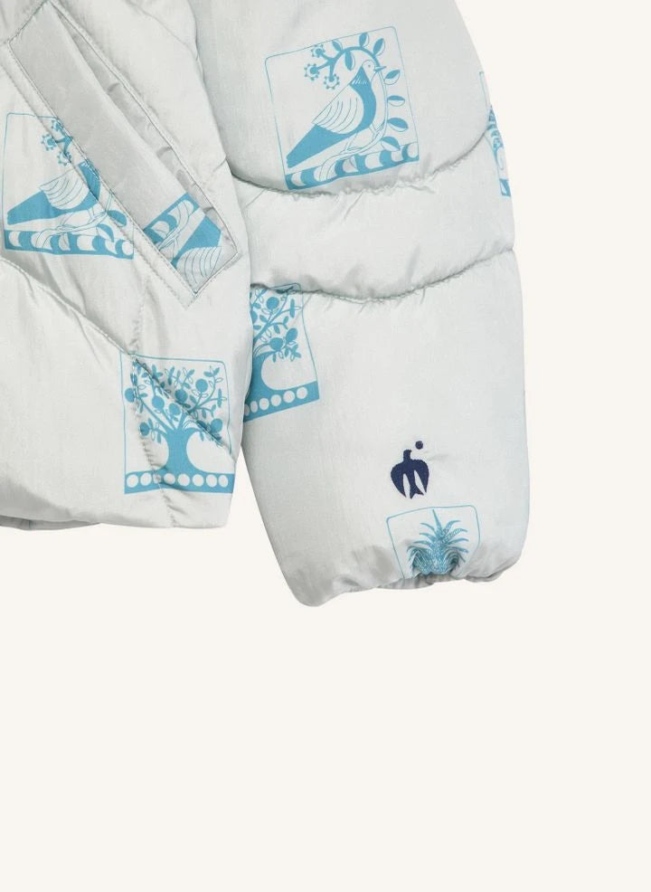 True Artist - Ex Libris puffer jacket | Light blue