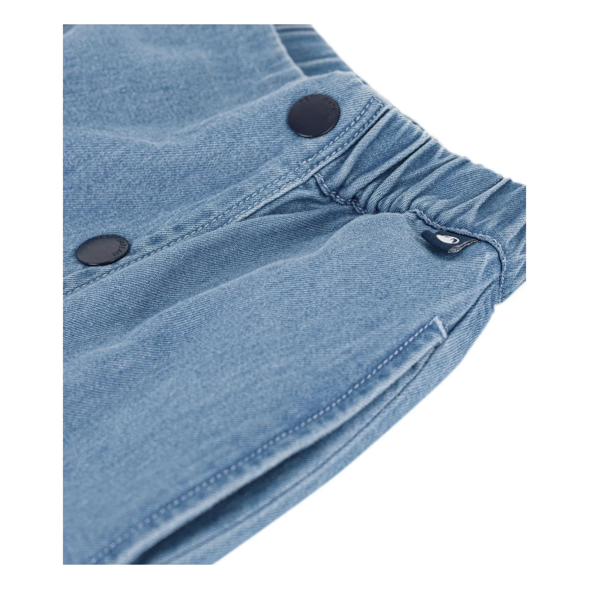 Petit Bateau - Organic Cotton Overalls Denim Skirt | Blue