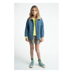 Piupiuchick - Fluorescent Yellow | Organic Cotton Terry Ruffled Sweatshirt