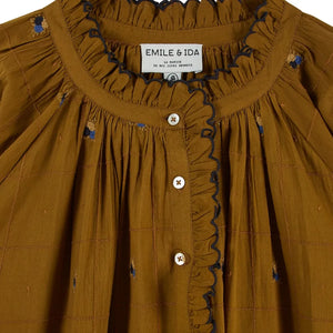Emile et Ida - Vintage Elyana blouse | Taupe brown