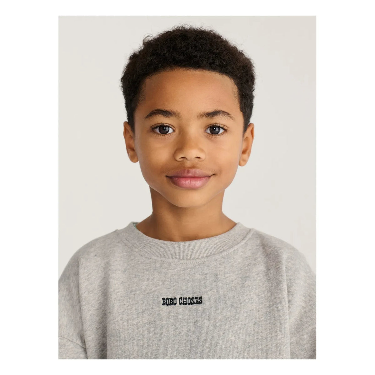 Bobo Choses - Mushroom Sweatshirt Organic Cotton | Heather Grey