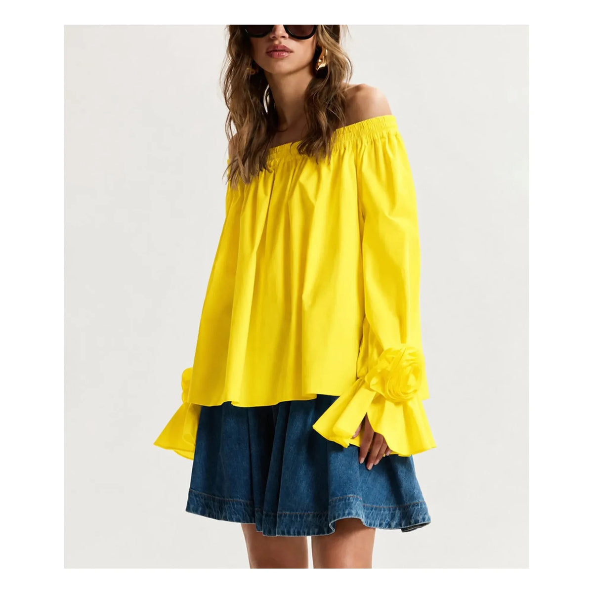 Essentiel Antwerp - Jofie Cotton Top | Lemon yellow