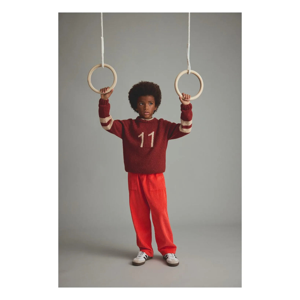 Cozmo - Arles organic cotton sweater | Dark red