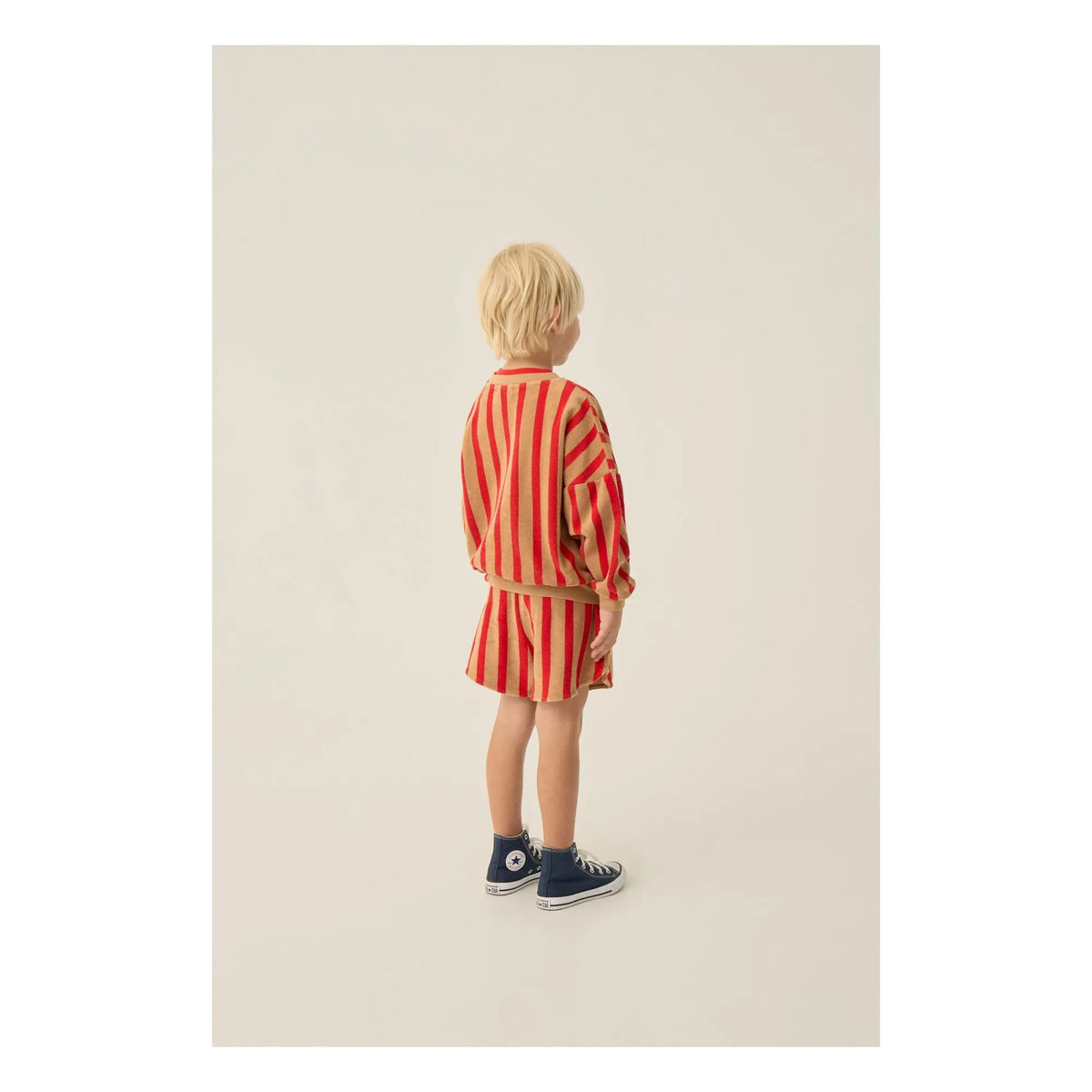 The Campamento - Striped shorts | Camel hair