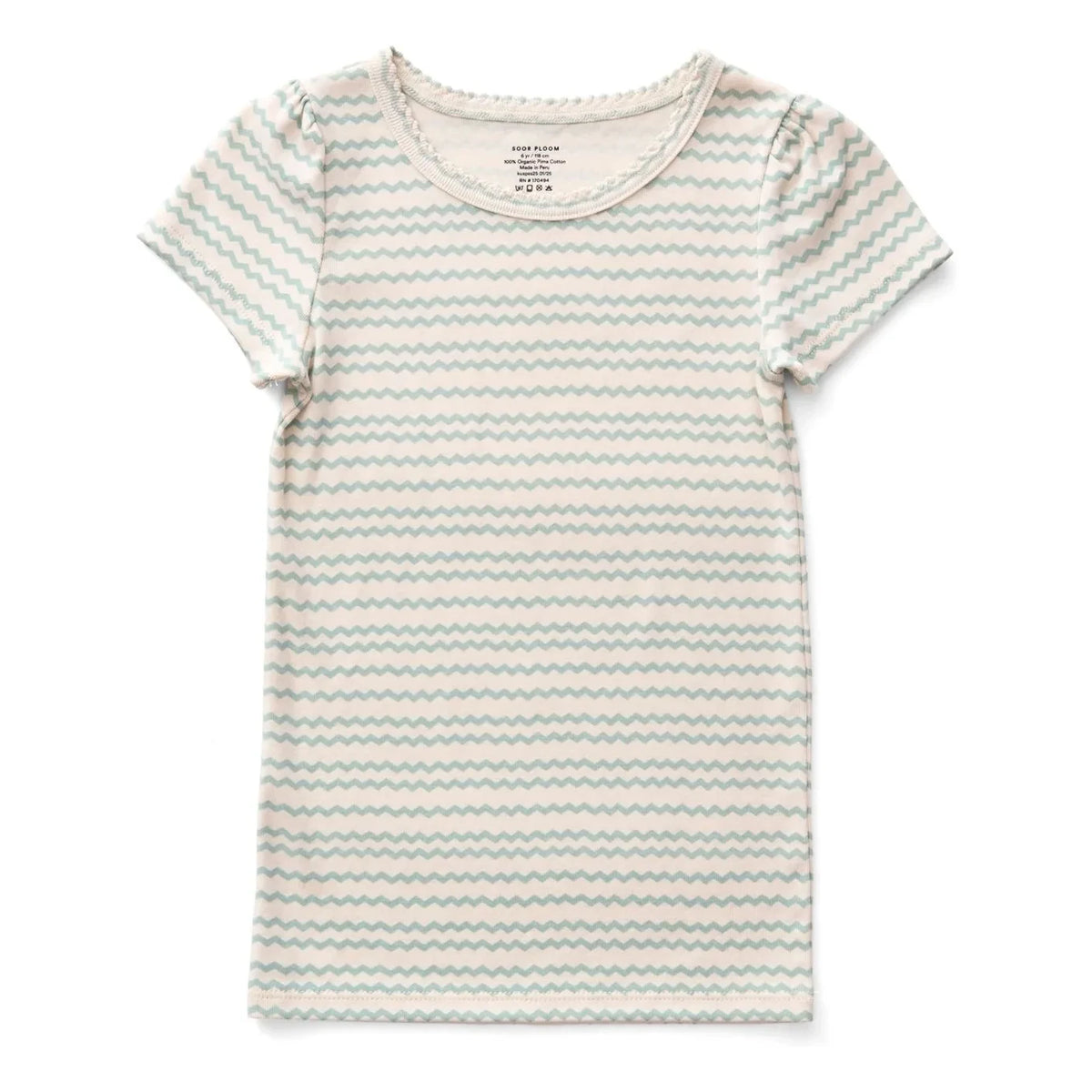 Soor Ploom - Wavy Pouf T-shirt Organic Cotton | Sage