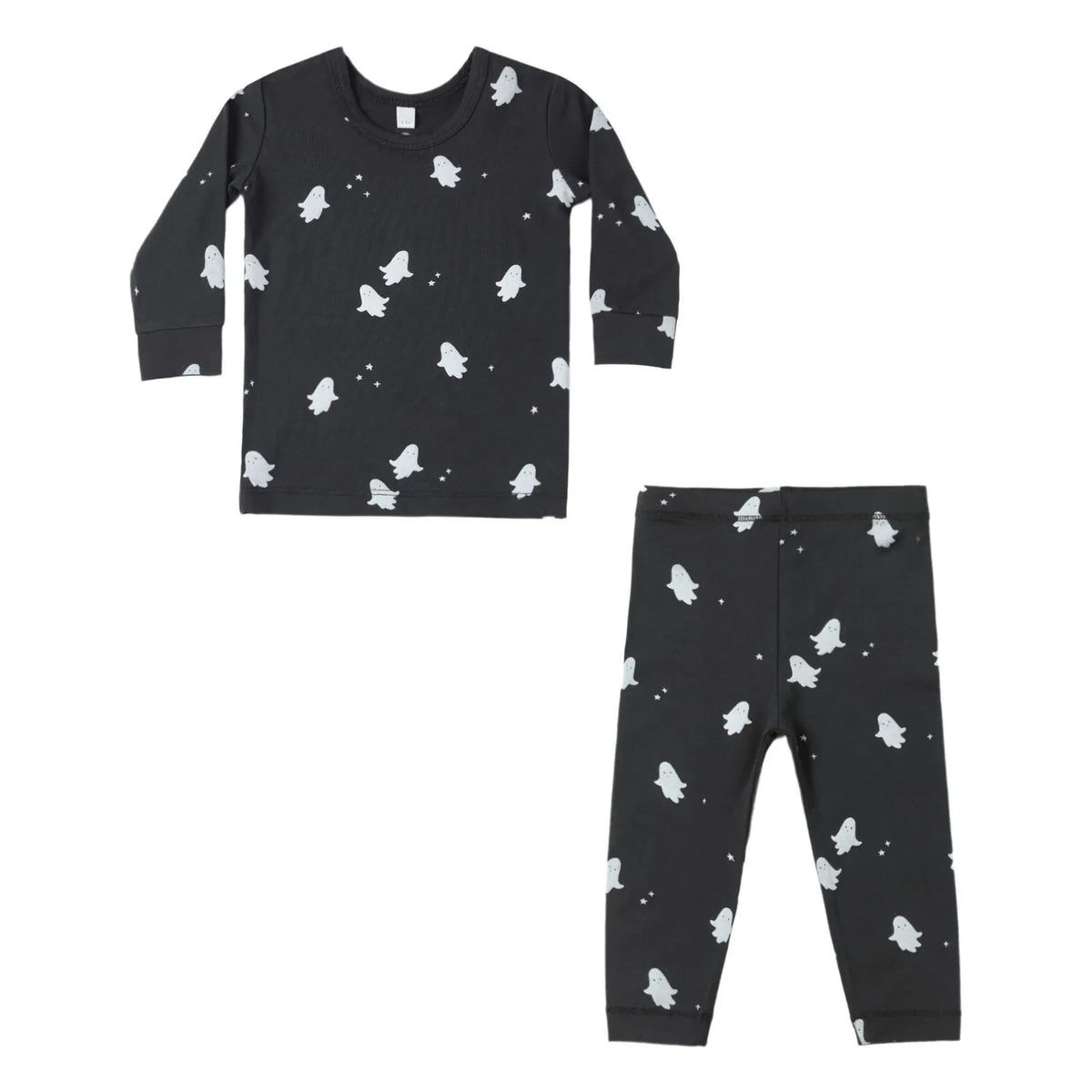Quincy Mae - Ghosts Pajama Set | Black