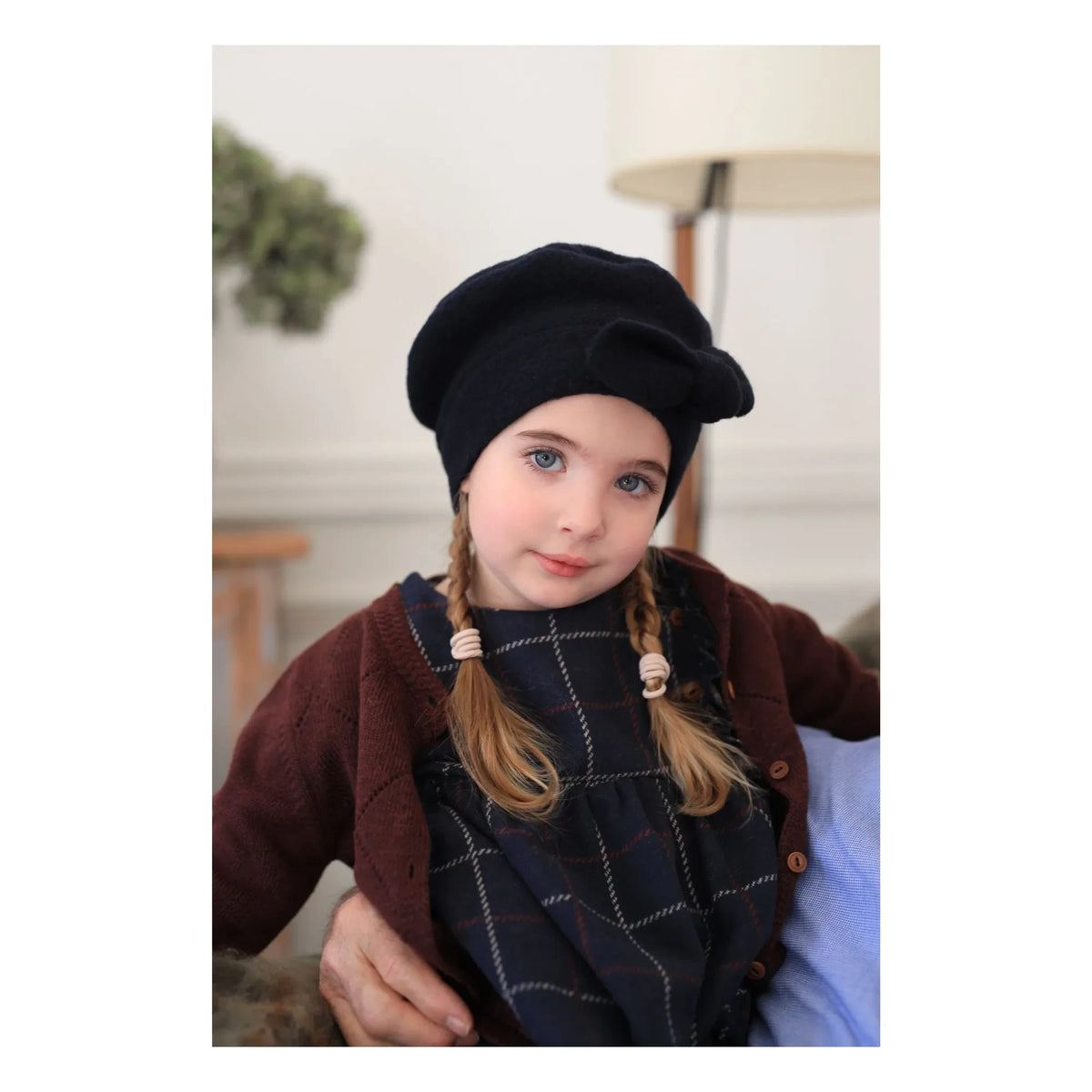 1+ in the family - Nanna Merino Wool Cardigan | Burgundy