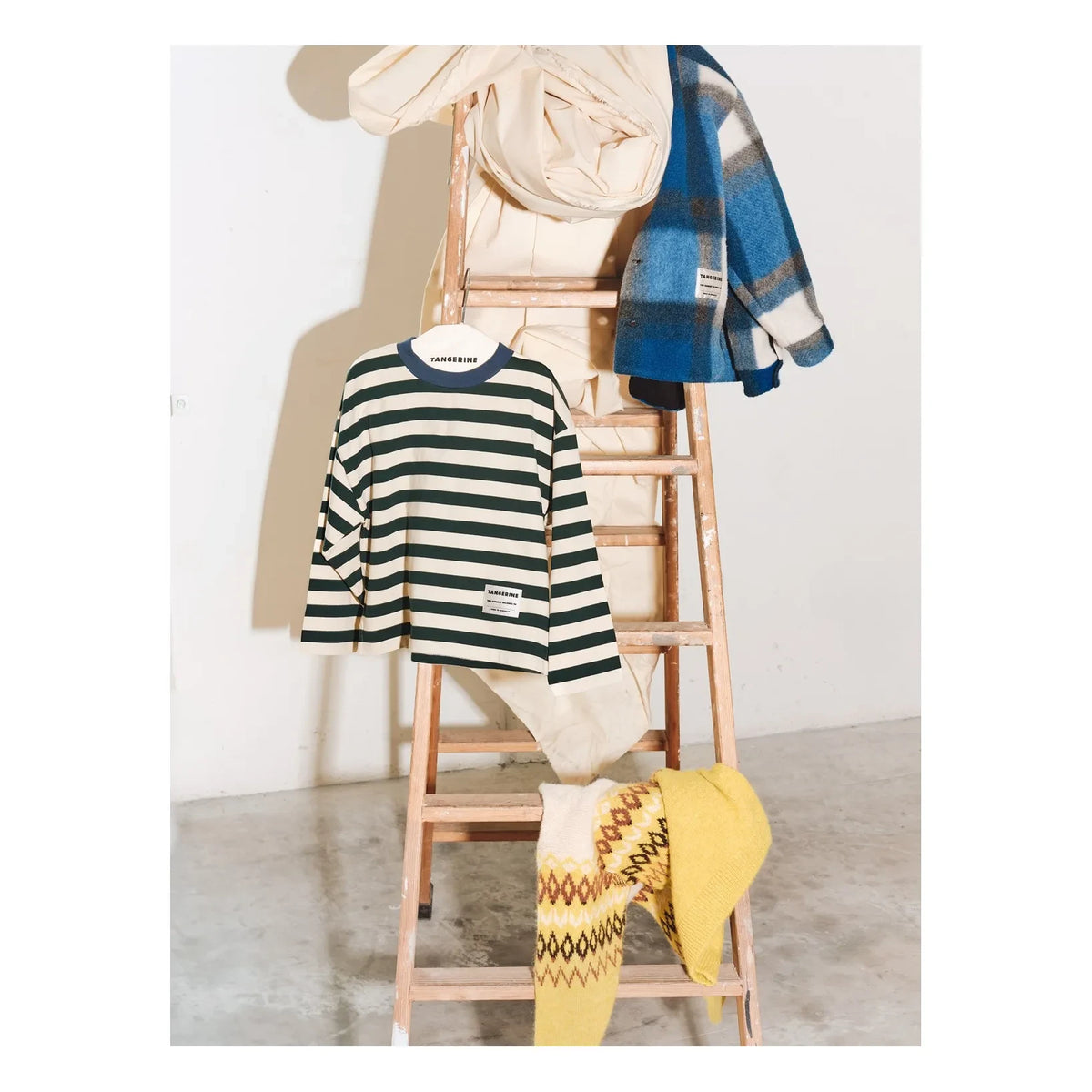 Tangerine - Striped T-shirt | Cream