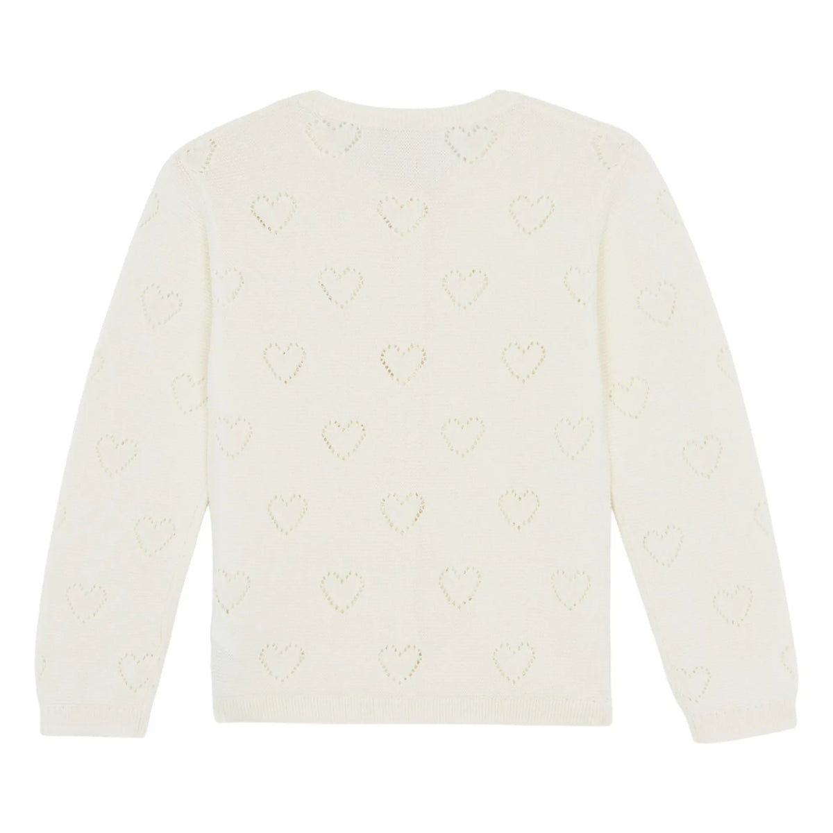 Bonton - Lilou Hearts hırka | Ekru