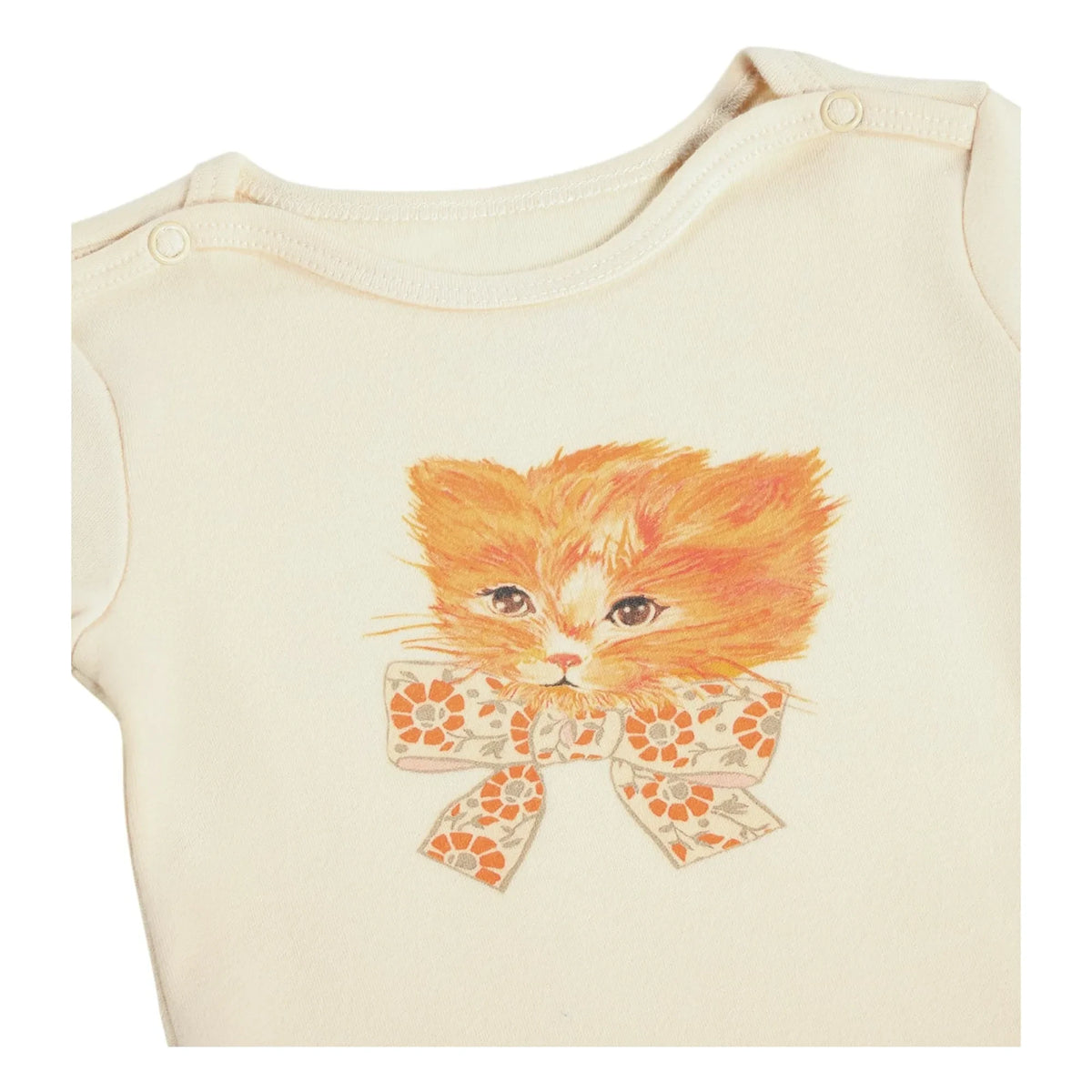 Molo - Body Foss Cat Organic Cotton | Ivory