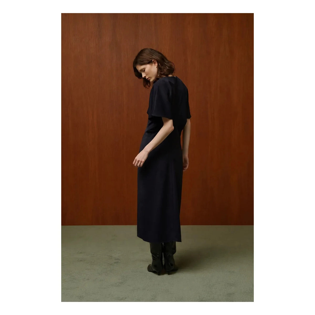 BELLEPIECE - Madson Wool Dress | Navy