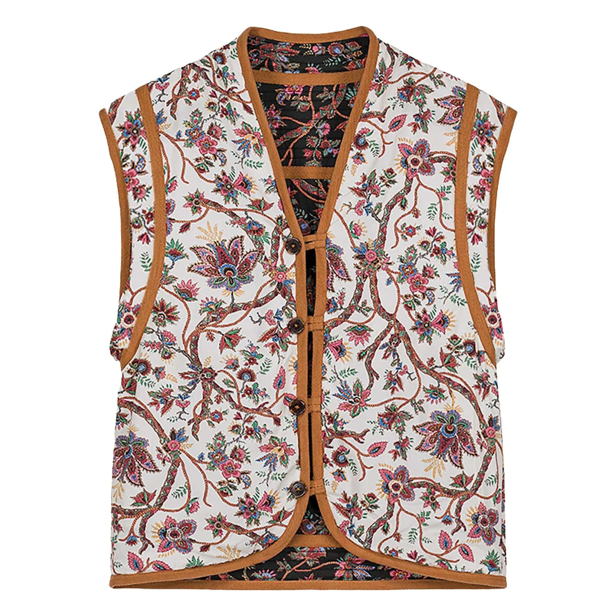 Louise Misha - Nelina Bluebell Grove Reversible Jacket - Women's Collection | Noir/Blanc